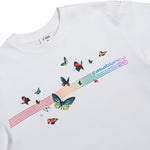Casablanca Butterfly Oversized T-Shirt White / Multicolor T-Shirts M-SP26-JTS-044-01 Detail View 3 | GATE