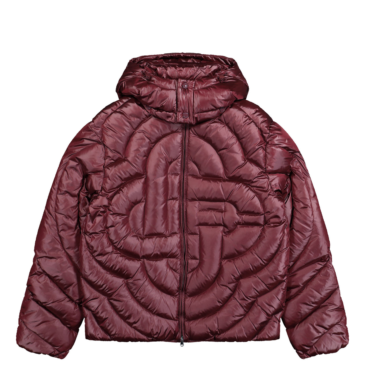 Casablanca Quilted Puffer Jacket Burgundy Jackets M-SP26-OT-227-01 | Overkill