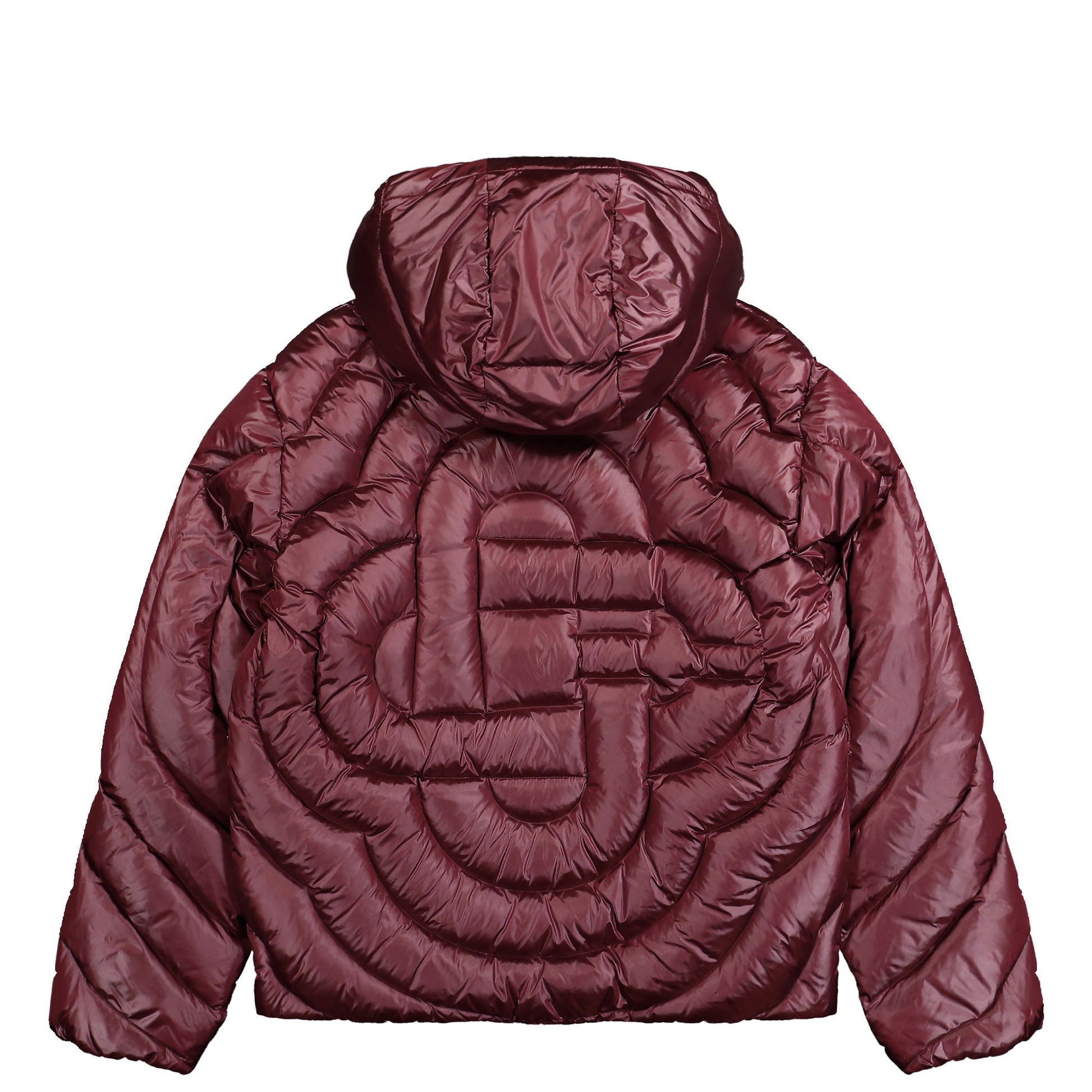 Casablanca Quilted Puffer Jacket Burgundy Jackets M-SP26-OT-227-01 Silhouette | Overkill