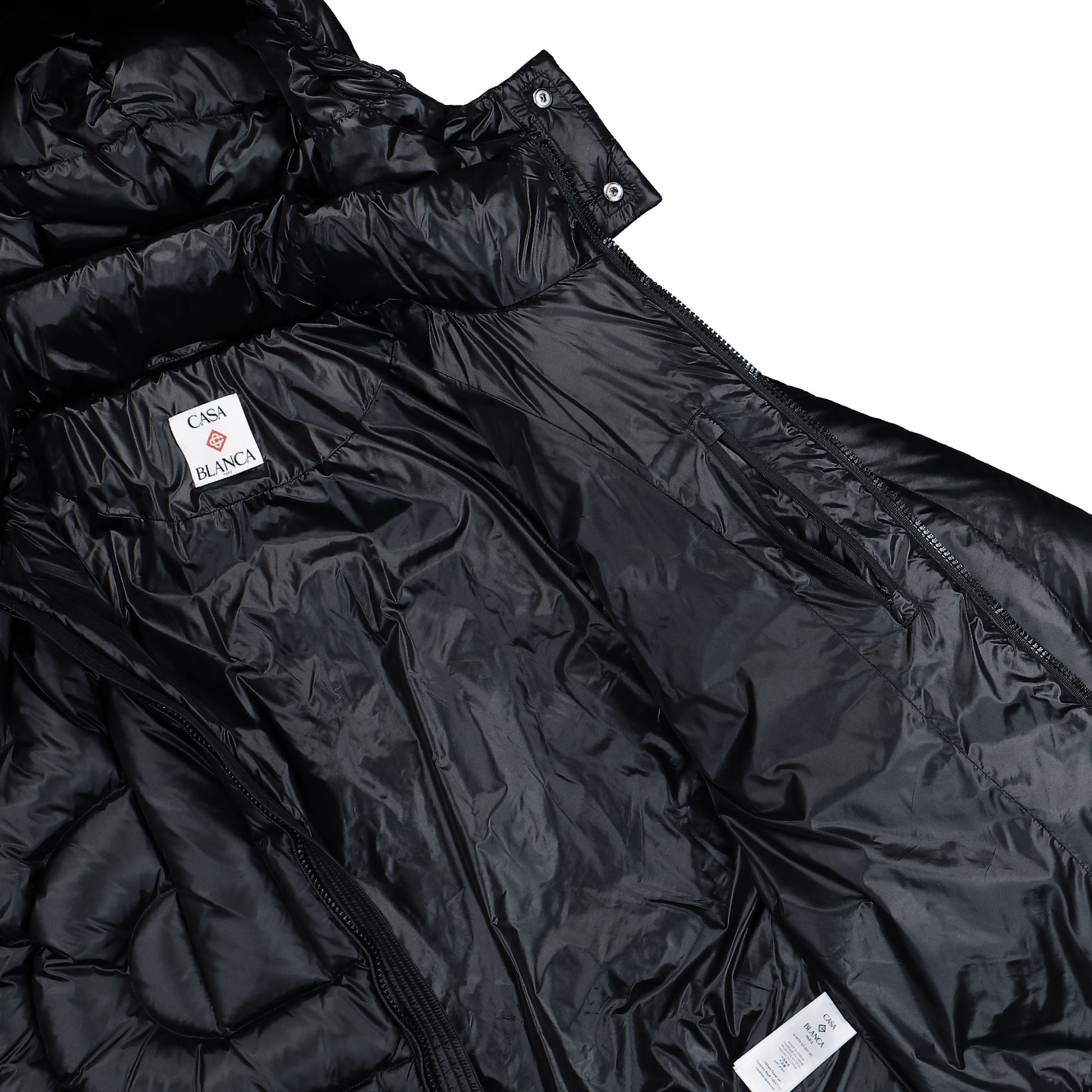 Casablanca Quilted Puffer Jacket Black Jackets M-SP26-OT-227-02 Detail View 5 | GATE