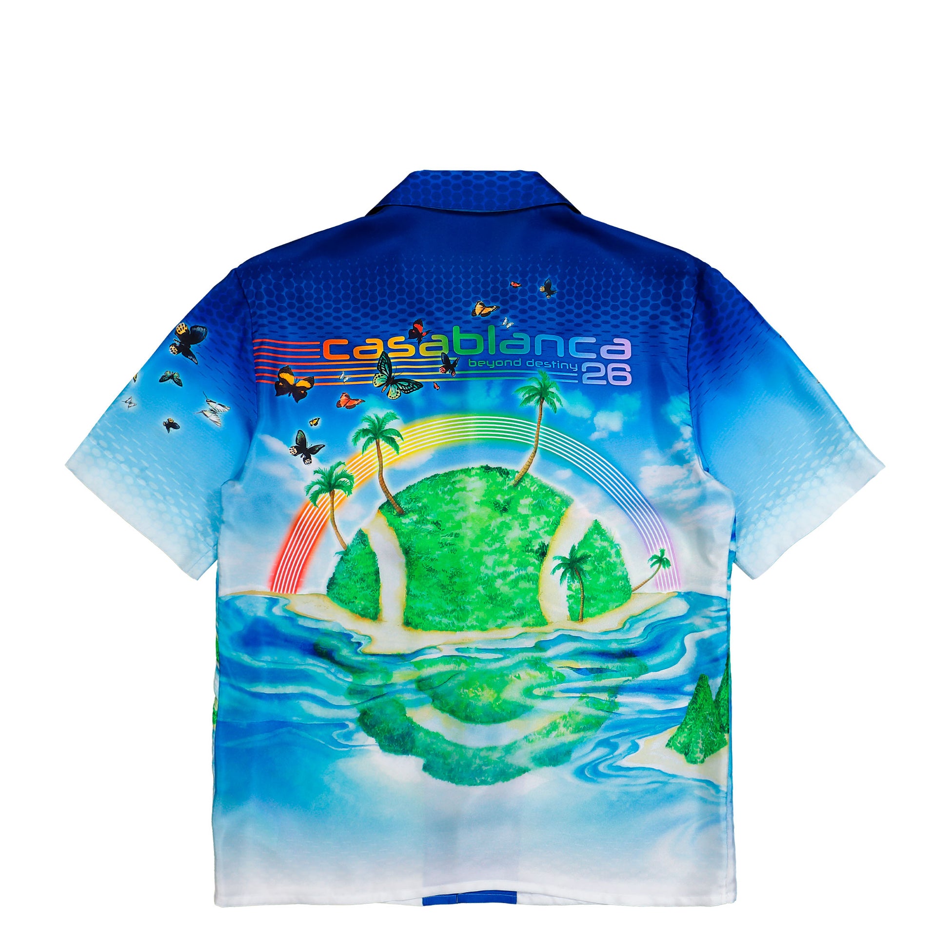 Casablanca Beyond Destiny Cuban Collar SS Shirt Multicolor Shirts M-SP26-SH-003-02 Detail View 2 | GATE