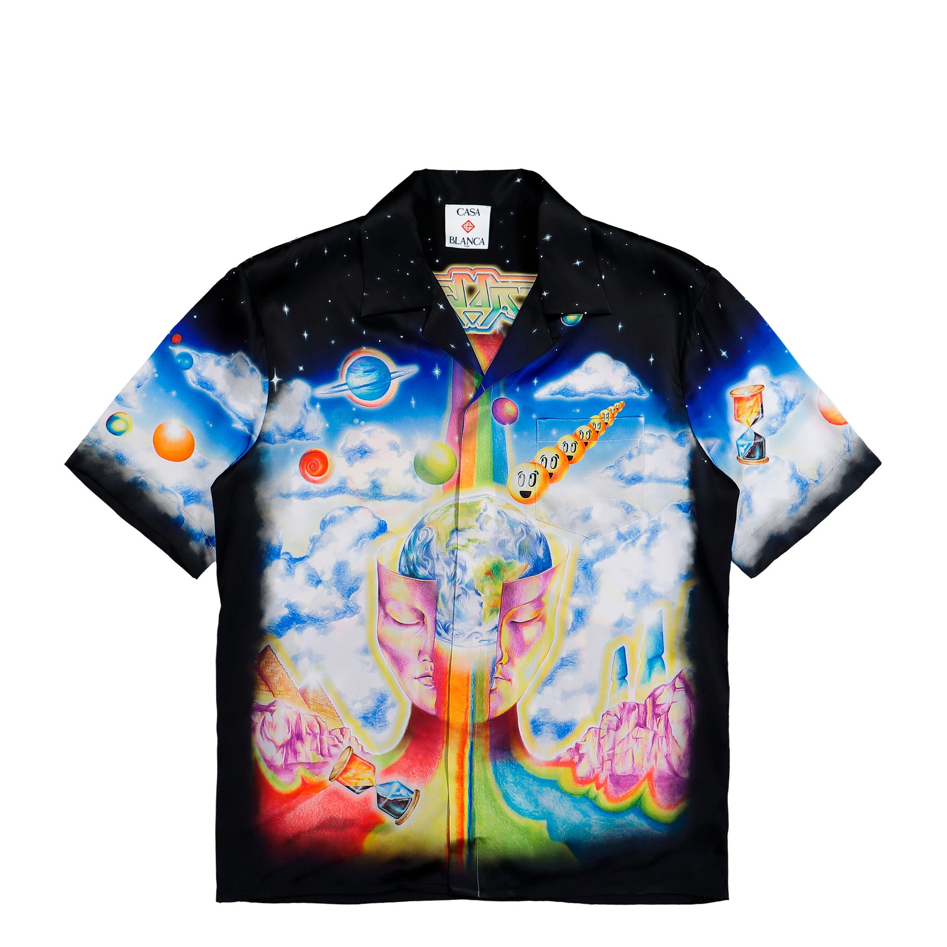 Casablanca The Essential Experience Cuban Collar SS Shirt Multicolor Shirts M-SP26-SH-003-07 Detail View 1 | GATE