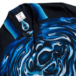 Casablanca Warped Logo Ripple Cuban Collar SS Shirt  Warped Logo Repeat Shirts M-SP26-SH-003-08 Detail View 3 | GATE
