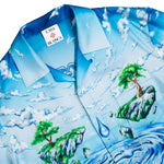 Casablanca Lost Atlantis Cuban Collar LS Shirt Lost Atlantis Shirts M-SP26-SH-006-01 Detail View 3 | GATE
