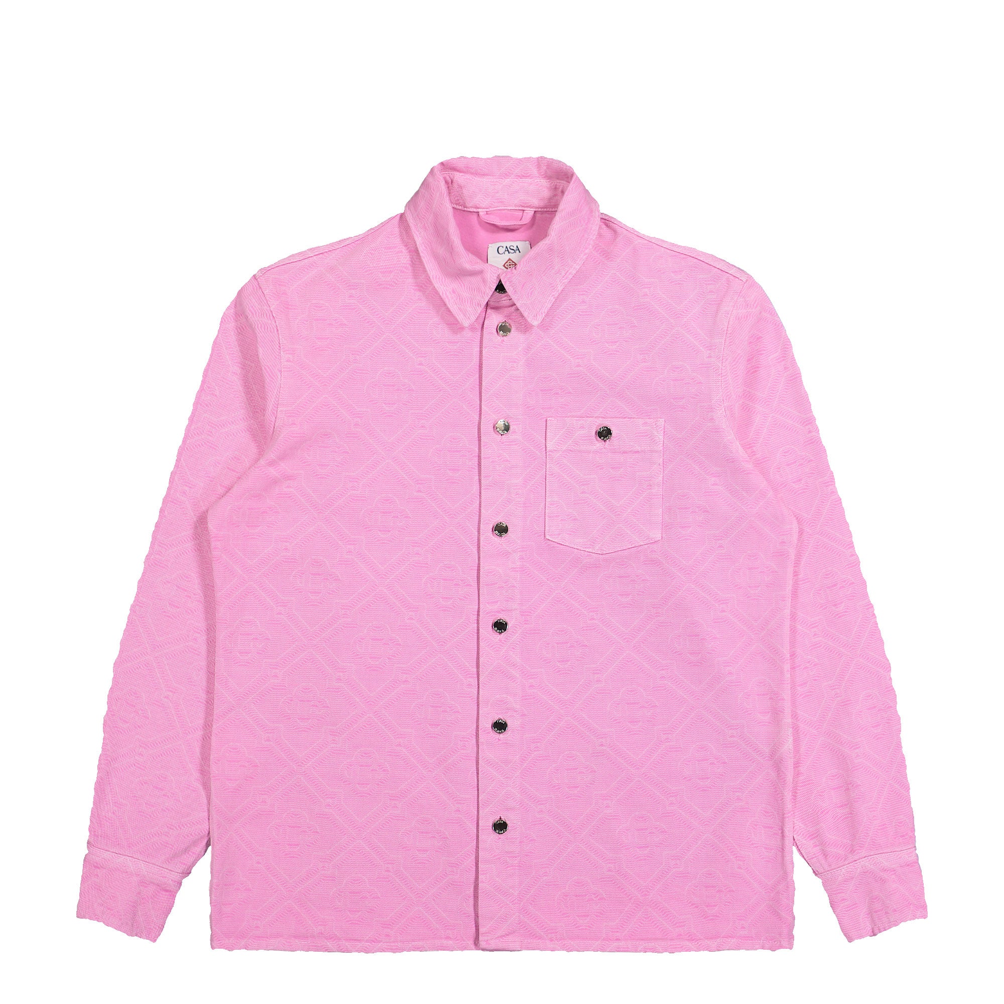 Laser Monogram Oversized Denim Shirt | GATE