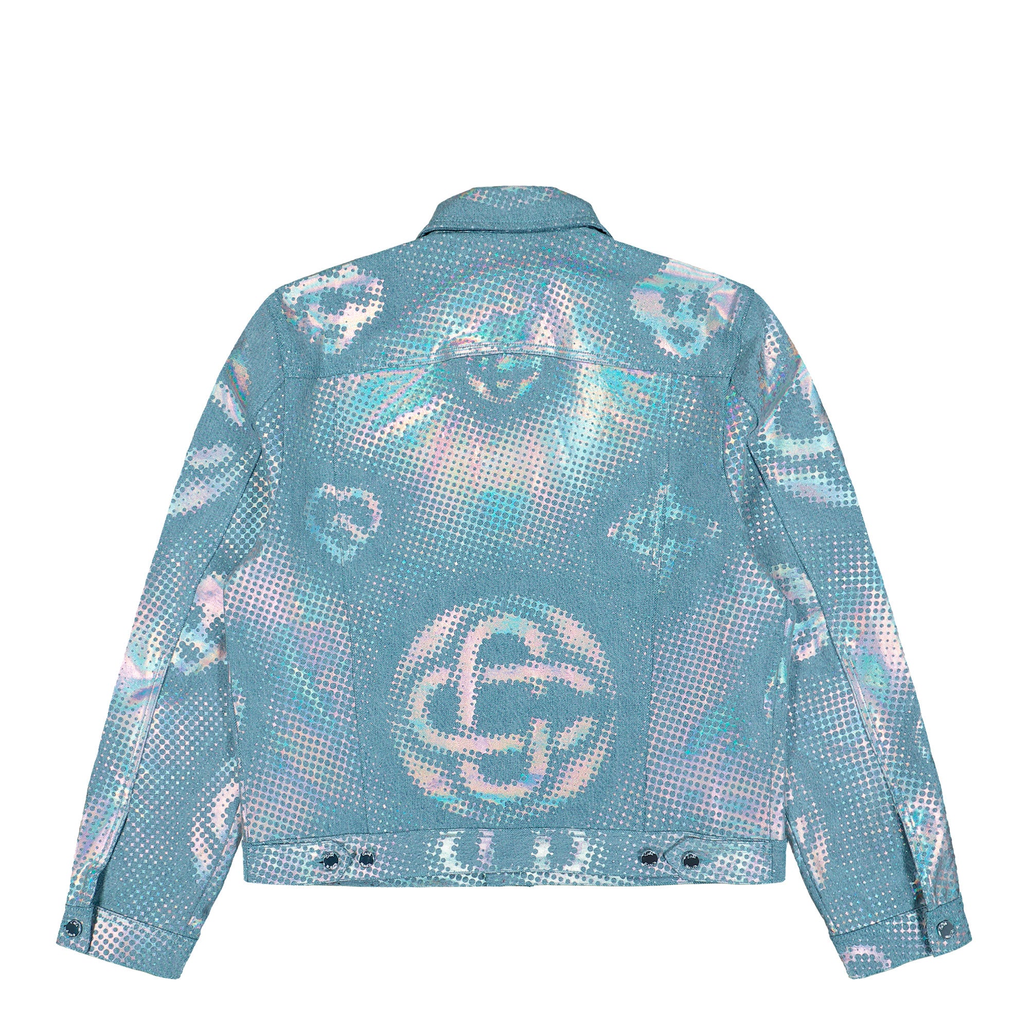 Pearlescent Monogram Denim Jacket | GATE