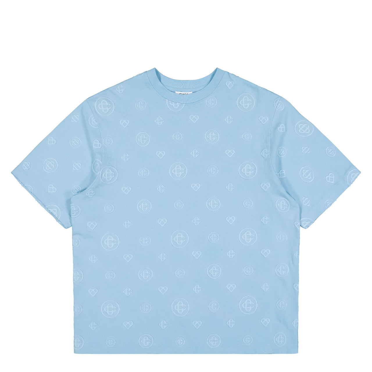 Casablanca Applique Monogram Oversized T-Shirt Applique Monogram T-Shirts M-SS26-JTS-044-05 Detail View 1 | GATE
