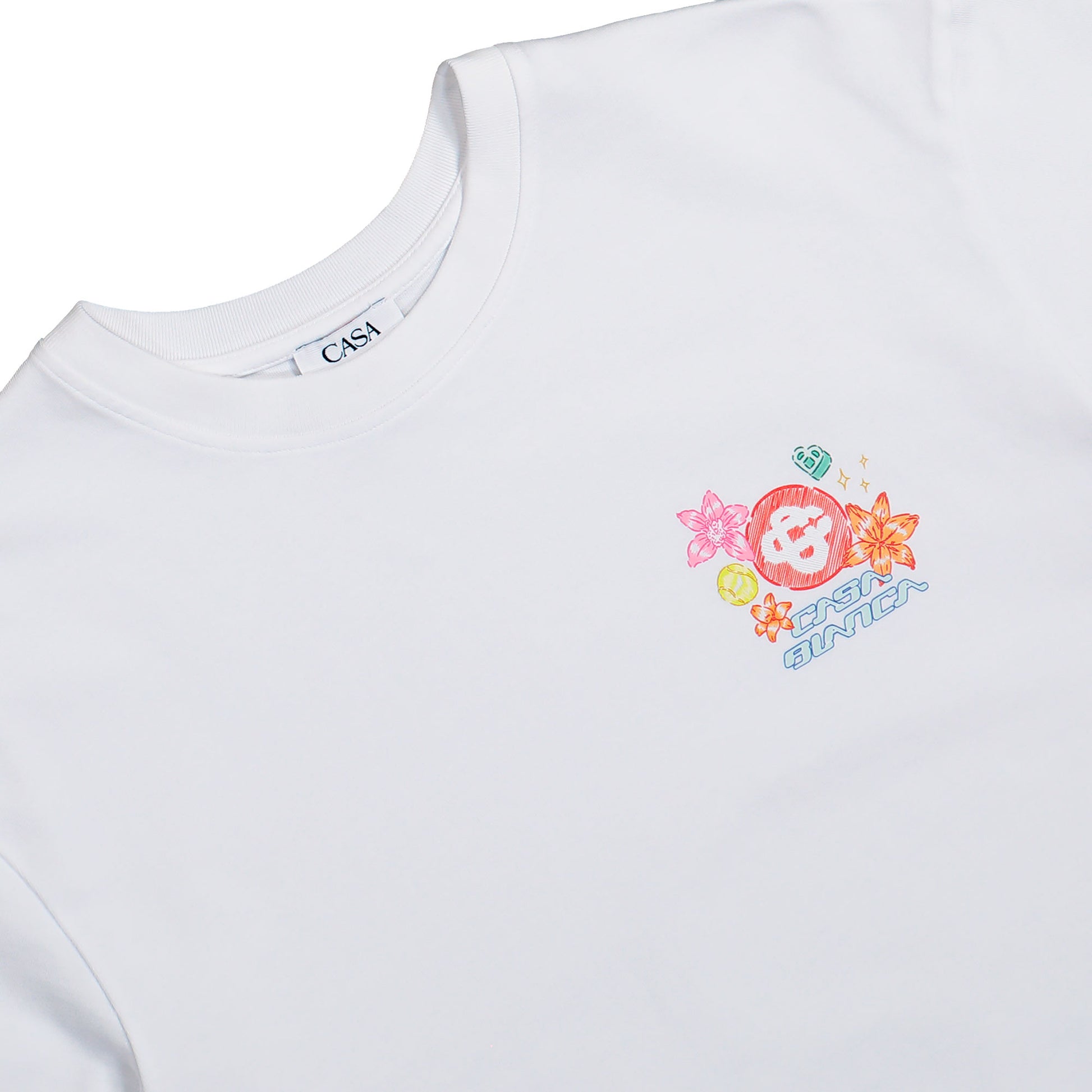 Casablanca Collage D'Icones Graphiques Oversized T-Shirt Collage D'Icones Graphiques T-Shirts M-SS26-JTS-044-13 Detail View 3 | GATE
