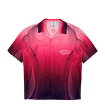 Casablanca Aubergine Gradient Cuban Collar SS Shirt Aubergine Gradient Shirts M-SS26-SH-003-08 Detail View 1 | GATE
