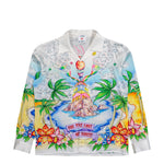 Casablanca Better Days Cuban Collar LS Shirt Better Days Shirts M-SS26-006-02  Detail View 1 | GATE
