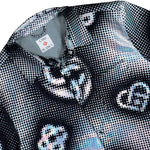 Casablanca Pearlescent Monogram Denim SS Shirt Indigo Monogram Shirts M-SS26-SH-244-01 Detail View 3 | GATE
