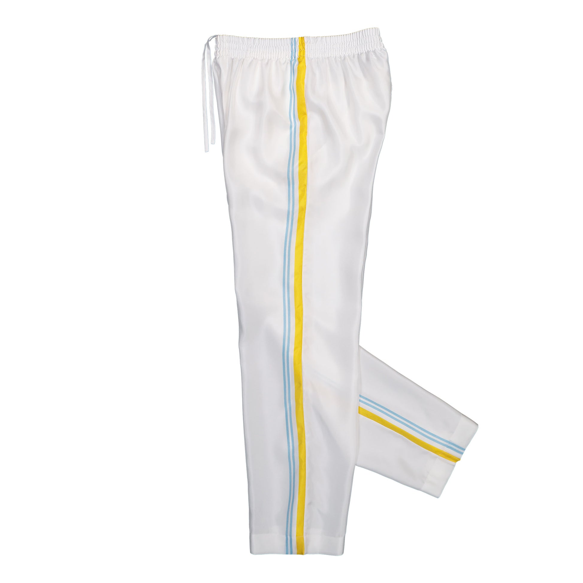 Casablanca Tennis Landscape Silk Twill Trousers Tennis Landscape Sweat & Track Pants M-SS26-TR-398-02 Detail View 3 | GATE
