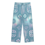 Casablanca Pearlescent Monogram Baggy Jeans Monogram Denim M-SS26-TR-424-01 Detail View 1 | GATE
