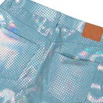 Casablanca Pearlescent Monogram Baggy Jeans Monogram Denim M-SS26-TR-424-01 Detail View 5 | GATE
