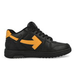 Off-White Out Of Office Calf Leather Black / Ocher Yellow  Sneaker OMIA189S26LEA0011016 Detail View 2 | GATE
