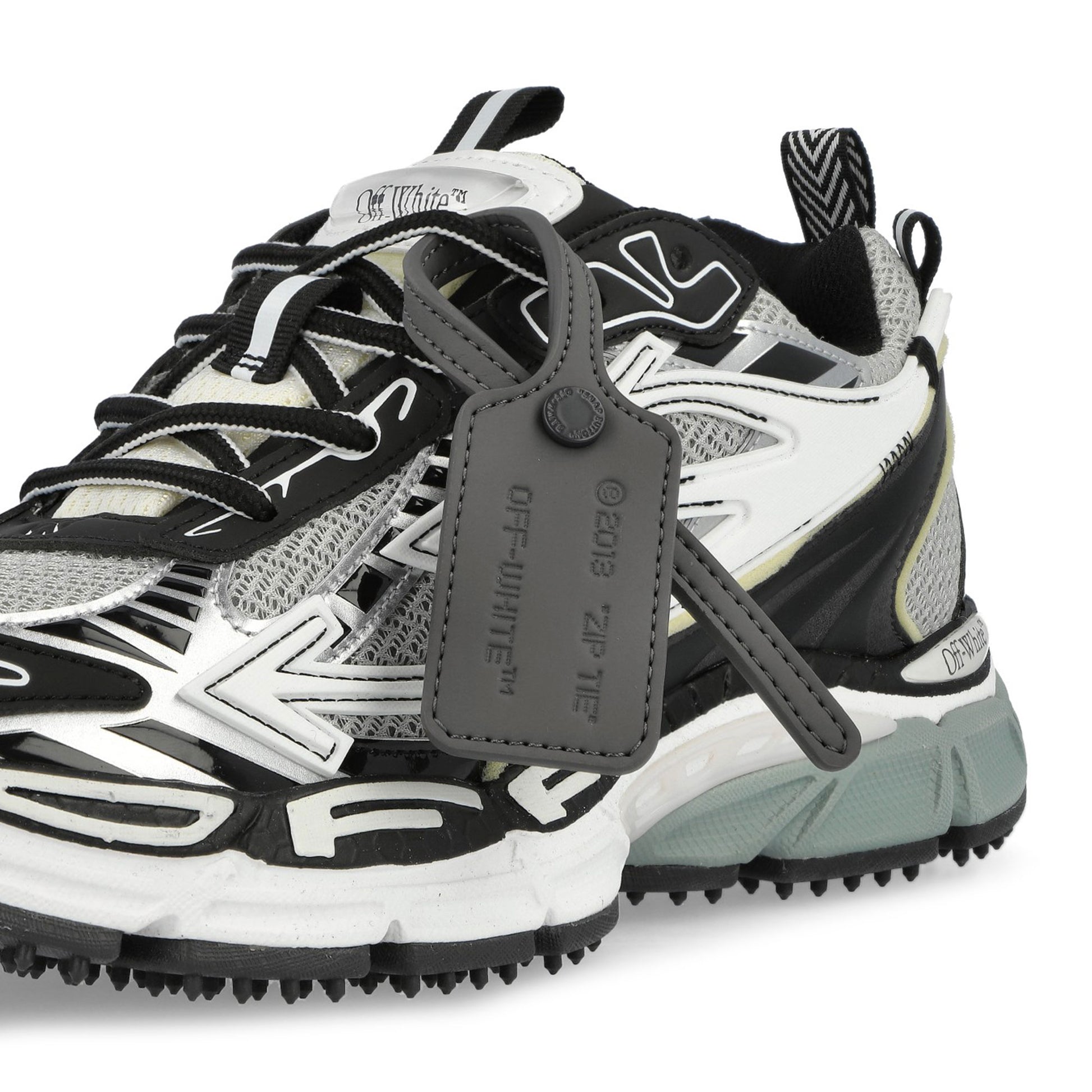 Off-White OW Be Right Back Light Grey / Black Sneaker OMIA295C99FAB0010510 Detail View 3 | GATE
