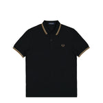 Fred Perry Twin Tipped Fred Perry Shirt Black Detail view 1 | Gate