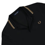 Fred Perry Twin Tipped Fred Perry Shirt Black Detail view 3 | Gate