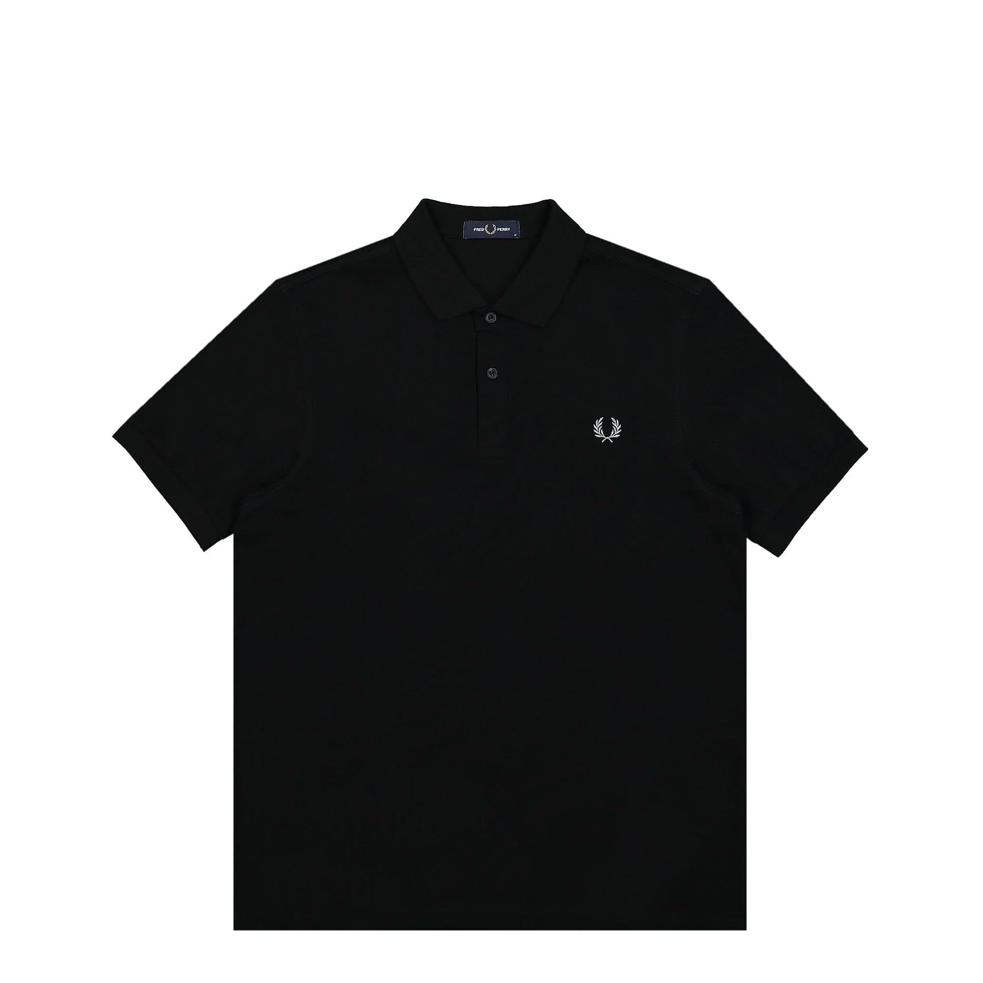 Fred Perry Plain Fred Perry Shirt Black Detail view 1 | Gate