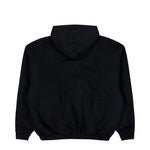 VETEMENTS Embroidered Cross Padded Zip-Up Hoodie Black Hoodies ME76BJ005B Detail View 2 | GATE