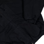 VETEMENTS Embroidered Cross Padded Zip-Up Hoodie Black Hoodies ME76BJ005B Detail View 4 | GATE