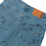 VETEMENTS Passport Stamps Jeans Stamps Blue Denim ME76DP075NP Detail View 5 | GATE
