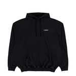 VETEMENTS Iconic Logo Hoodie Black Hoodies ME76HD137B Detail View 1 | GATE