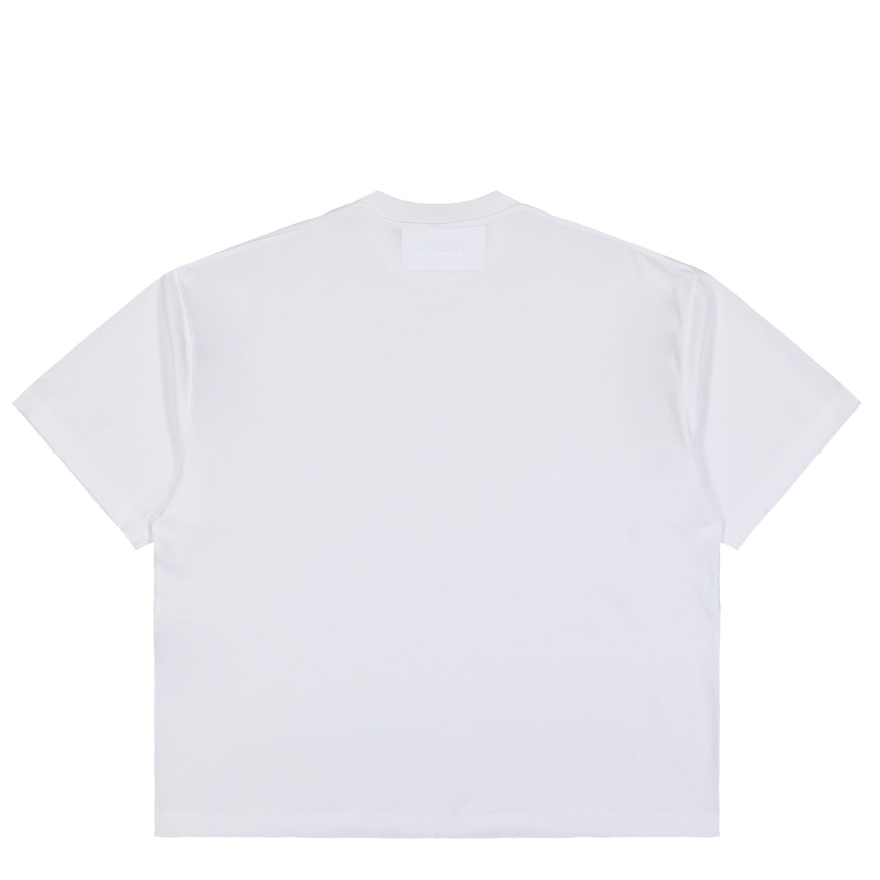 VETEMENTS Taped Logo T-Shirt White T-Shirts ME76TR150W Detail View 1 | GATE