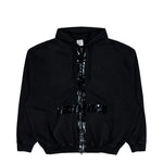 VETEMENTS Taped Zip-Up Hoodie Black Hoodies ME76ZU142B Detail View 1 | GATE