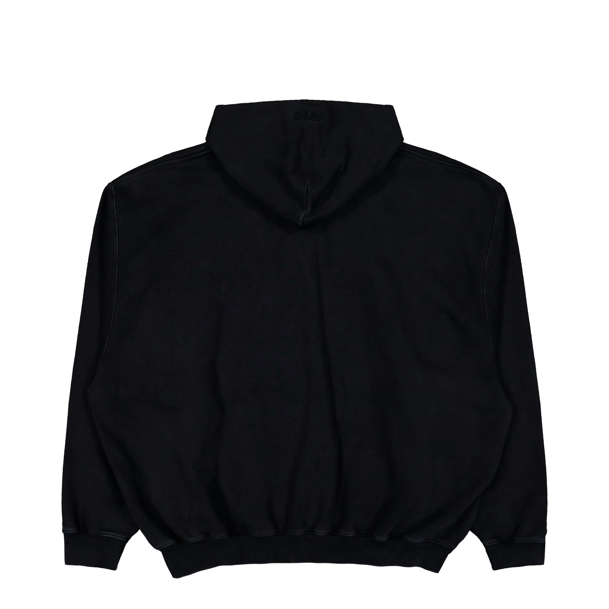 VETEMENTS Taped Zip-Up Hoodie Black Hoodies ME76ZU142B Detail View 2 | GATE