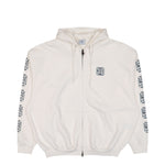 VETEMENTS Biker Cross Sleeves Zip-Up Hoodie Vanilla Hoodies ME76ZU167V Detail View 1 | GATE