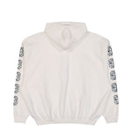 VETEMENTS Biker Cross Sleeves Zip-Up Hoodie Vanilla Hoodies ME76ZU167V Detail View 2 | GATE