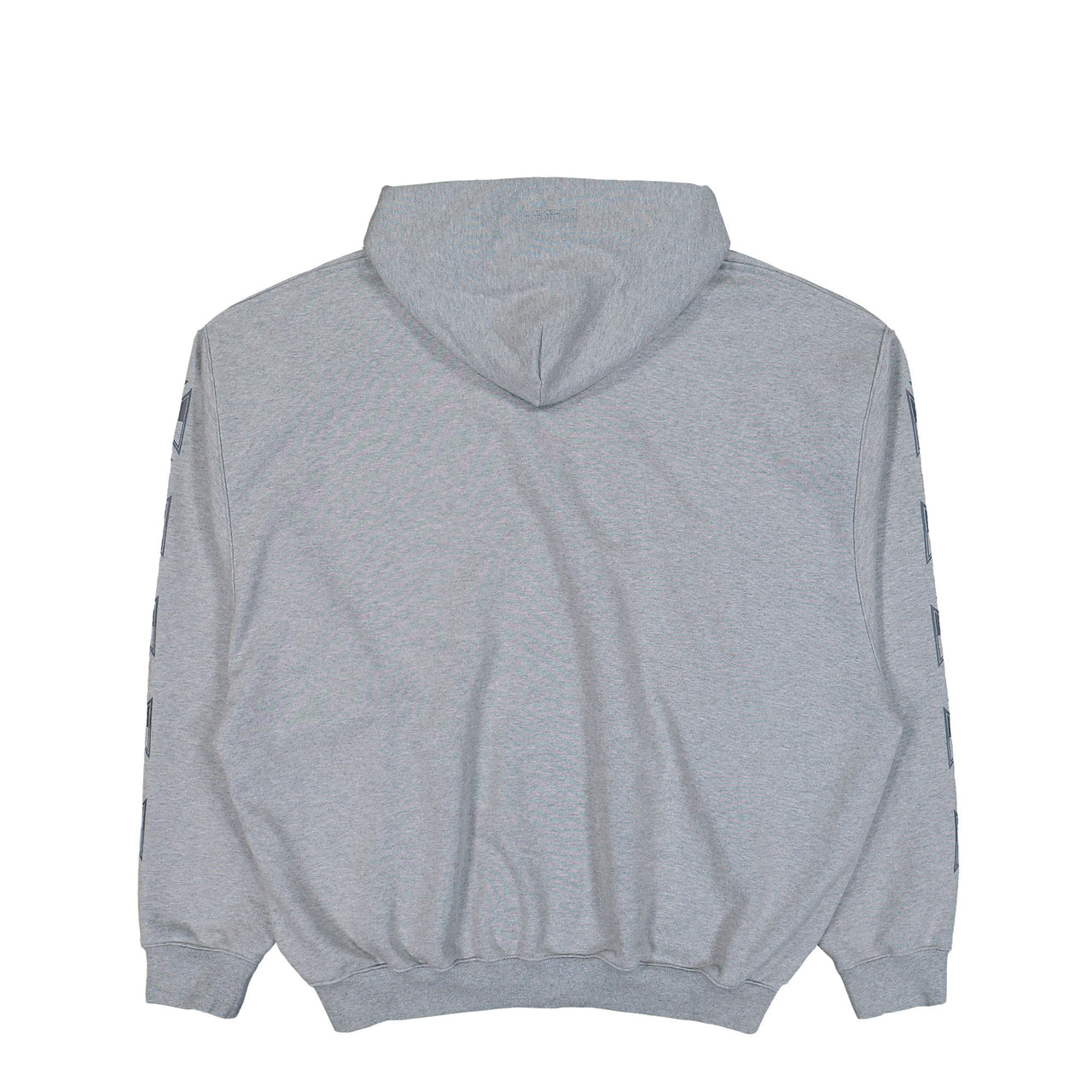 VETEMENTS Biker Cross Sleeves Zip-Up Hoodie Grey Melange Hoodies ME76ZU180G Detail View 1 | GATE