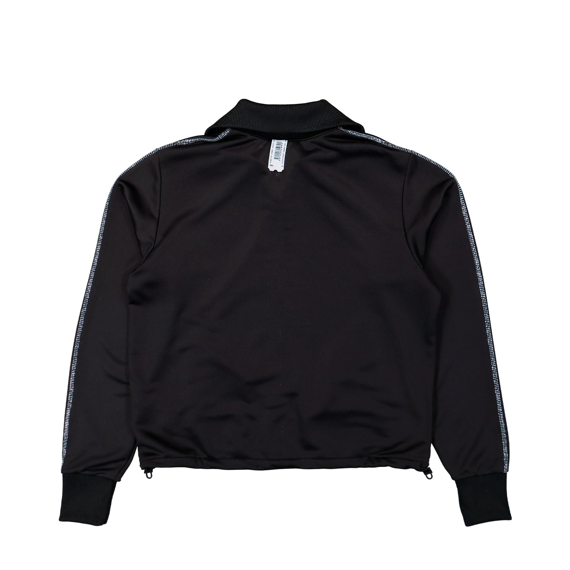 Prototypes Mens Rhinestone Track Jacket Black Tracksuit Top PT09SW01MWBK Detail View 2 | GATE
