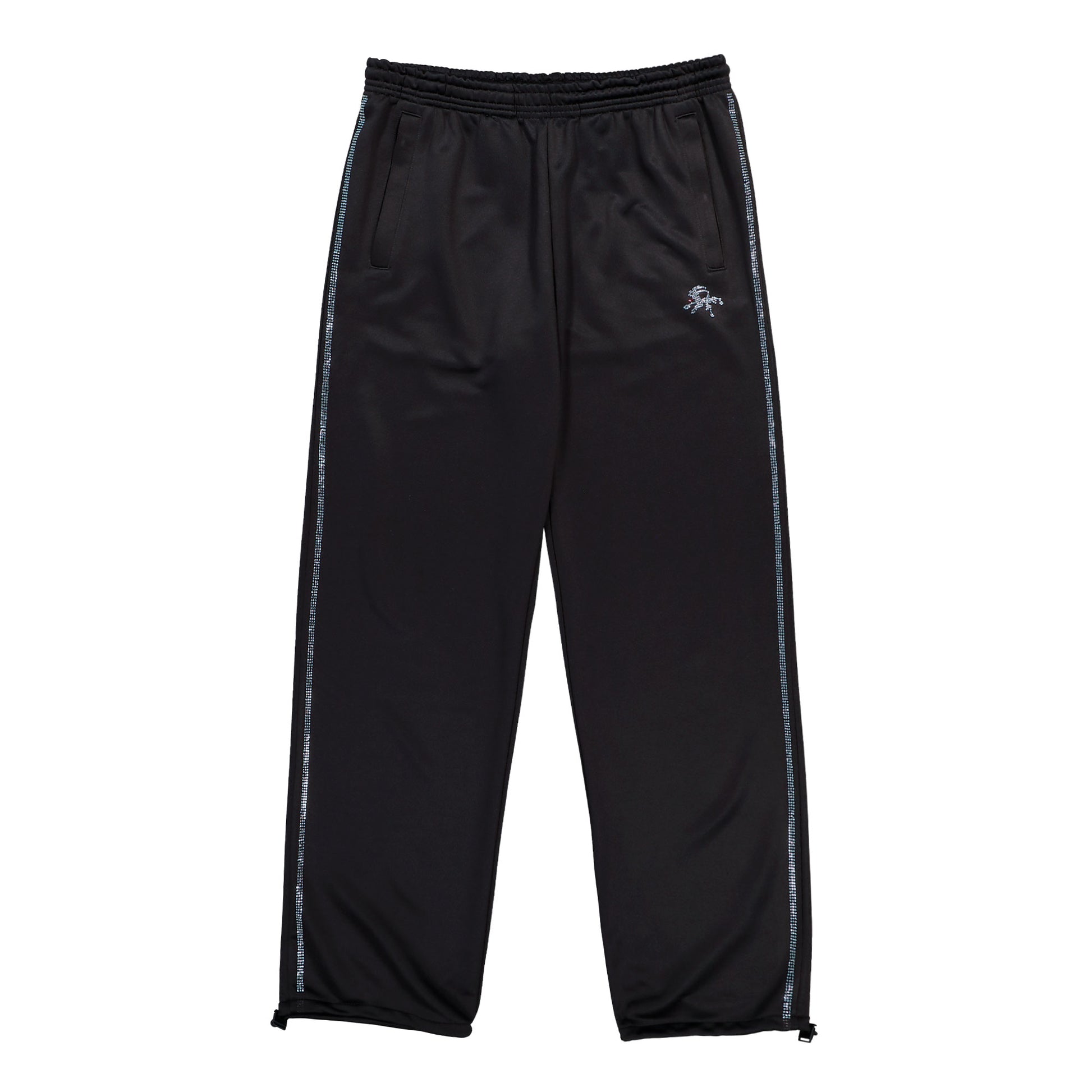 Prototypes Mens Rhinestone Track Pant Black Sweat & Track Pant PT09SW02MWBK Detail View 1 | GATE
