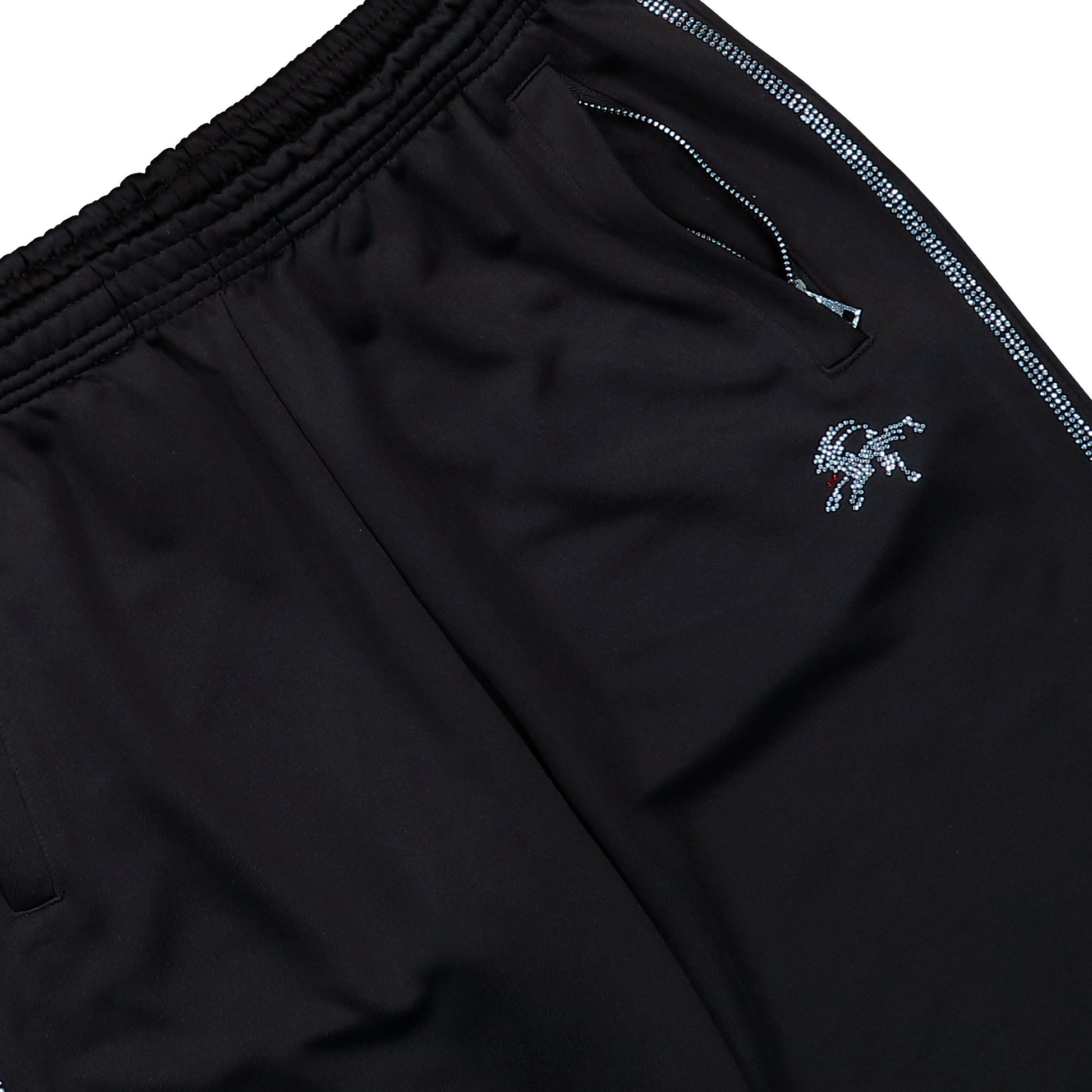 Prototypes Mens Rhinestone Track Pant Black Sweat & Track Pant PT09SW02MWBK Detail View 4 | GATE

