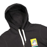 Casablanca Racing Icon Embroidered Hooded Sweatshirt Black Hoodies MF21-JTP-003 Detail View 3 | GATE
