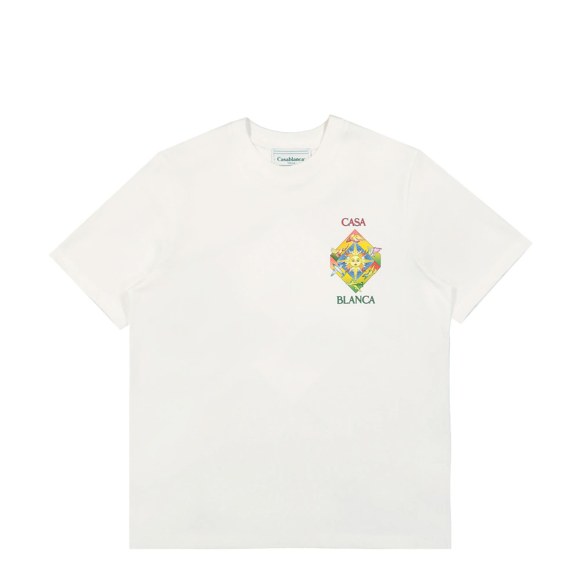Casablanca Les Elements Printed T-Shirt White Detail view 1 | Gate