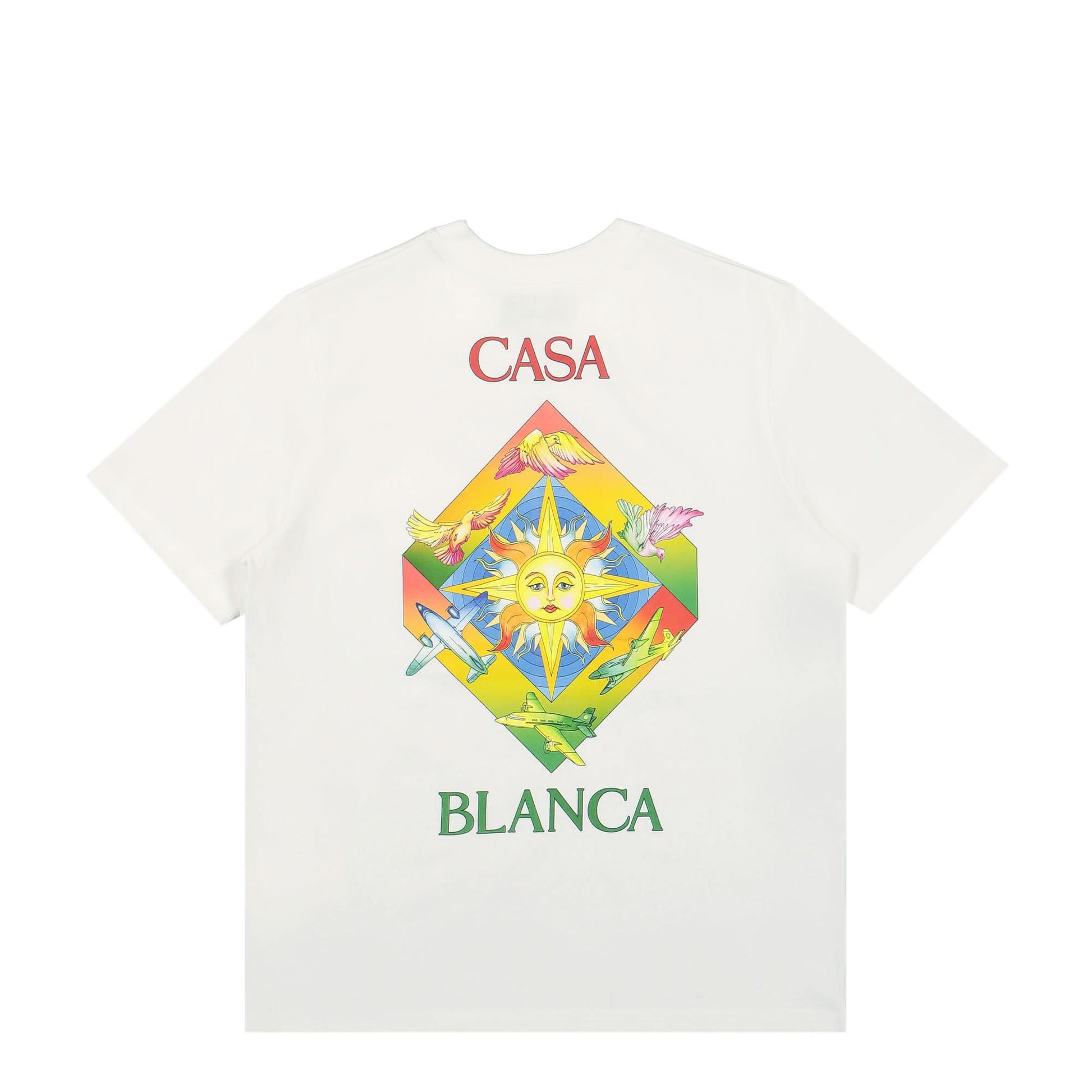 Casablanca Les Elements Printed T-Shirt White Detail view 2 | Gate