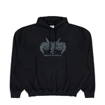 VETEMENTS Antihate Hoodie Washed Black Hoodies MH27HD201B Detail View 1 | GATE