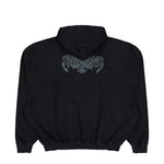 VETEMENTS Antihate Hoodie Washed Black Hoodies MH27HD201B Detail View 2 | GATE