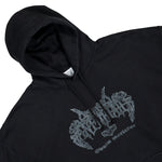 VETEMENTS Antihate Hoodie Washed Black Hoodies MH27HD201B Detail View 3 | GATE