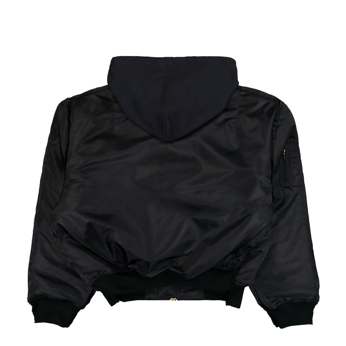 Alpha Industries x VETEMENTS Reconstructed Bomber Jacket Black Jackets MH27JA018B Detail View 2 | GATE