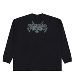 VETEMENTS Antihate Longsleeve Washed Black Longsleeves MH27LS202B Detail View 2 | GATE