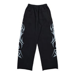 VETEMENTS Graffiti Tribal Trackpants Washed Black Sweat & Track Pants MH27SP155B Detail View 2 | GATE