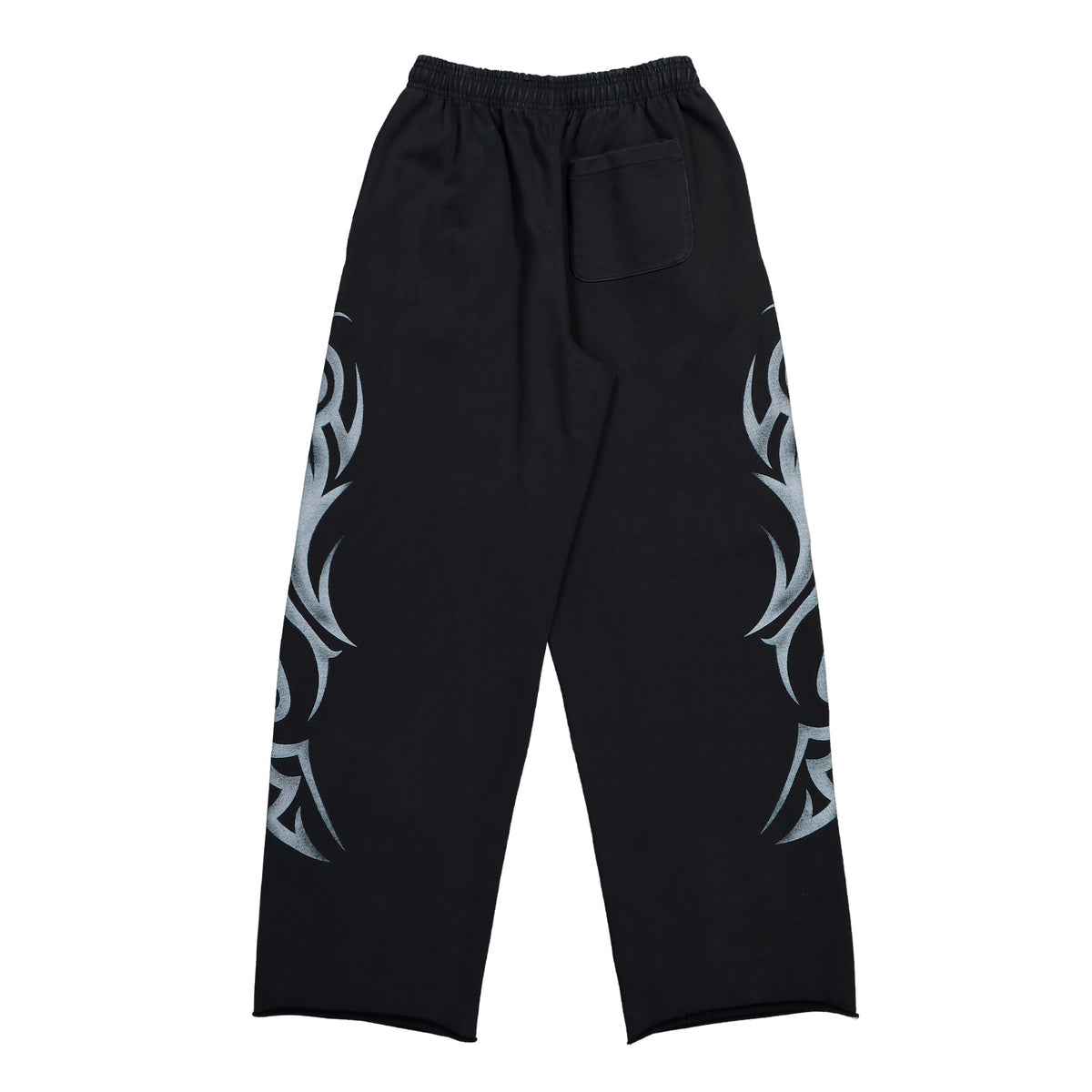 VETEMENTS Graffiti Tribal Trackpants Washed Black Sweat & Track Pants MH27SP155B Detail View 2 | GATE