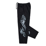VETEMENTS Graffiti Tribal Trackpants Washed Black Sweat & Track Pants MH27SP155B Detail View 3 | GATE
