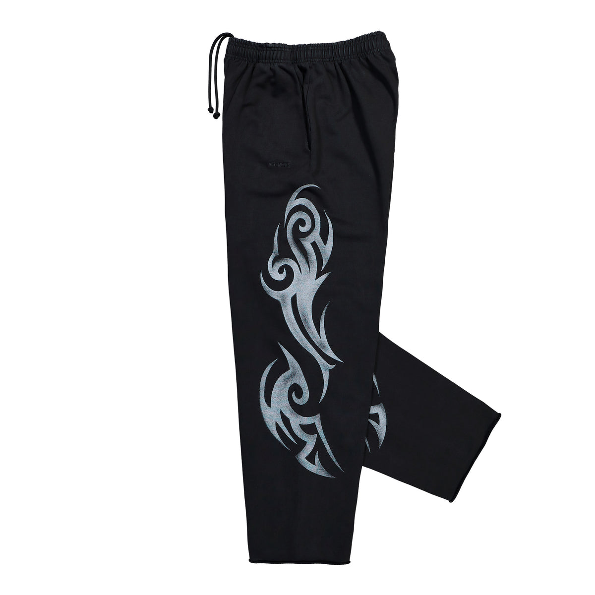 VETEMENTS Graffiti Tribal Trackpants Washed Black Sweat & Track Pants MH27SP155B Detail View 3 | GATE