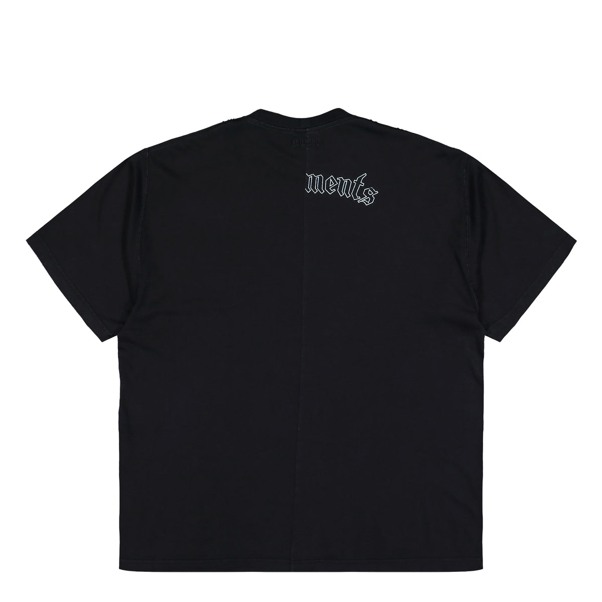 Motorhead x VETEMENTS Double Graphic Cut-Up T-Shirt Washed Black T-Shirts MH27TR242B Detail View 2 | GATE