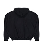 VETEMENTS Classic Logo Zip-Up Hoodie Faded Black / White Hoodies MH27ZU141B Detail View 2 | GATE